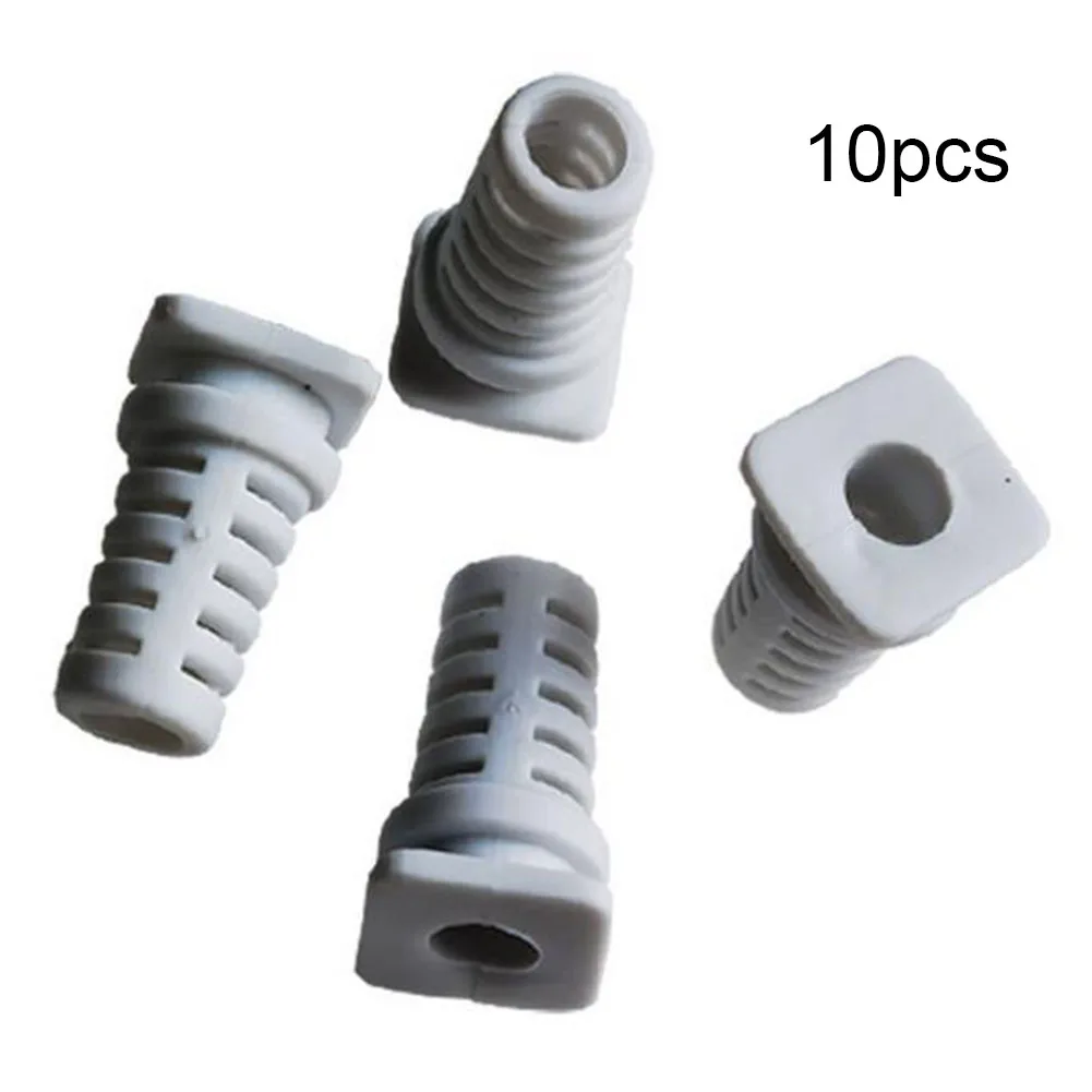 10 Peças Conector de Prensa-Cabo de Borracha com Alívio de Tensão para Ferramentas Elétricas, Luvas de Cabo de 3.5/4/5mm, Prensa-Cabos Antitorção