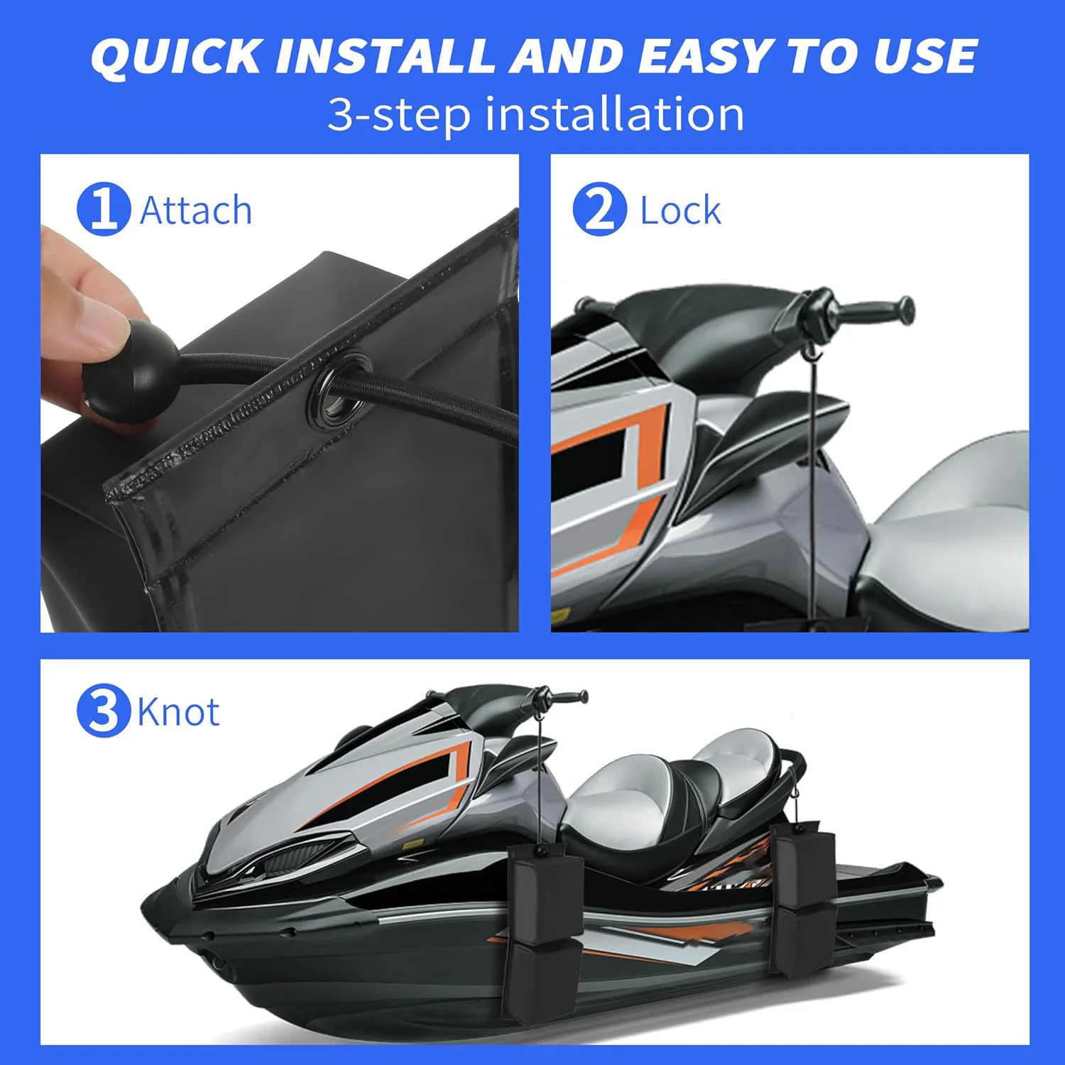 2x Pwc Fender Bumper für Docking Black Protector Robuster, sicherer Jet-Ski-Stoßfänger
