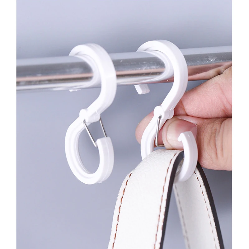 8Pcs Stylish & Durable S-shape Hanger Hooks Multifunctional Kitchen Home Enduring Organizer S Windproof Hooks Lock Hanger Hooks