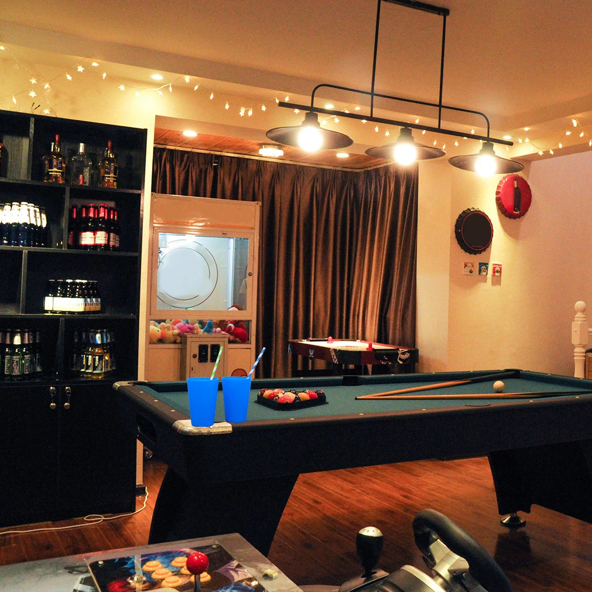 

12Pcs Plastic Party Cups Colorful Design Safe for Long Term Use Ideal for Beer Wine Milk Beverages Plastic Party Cups