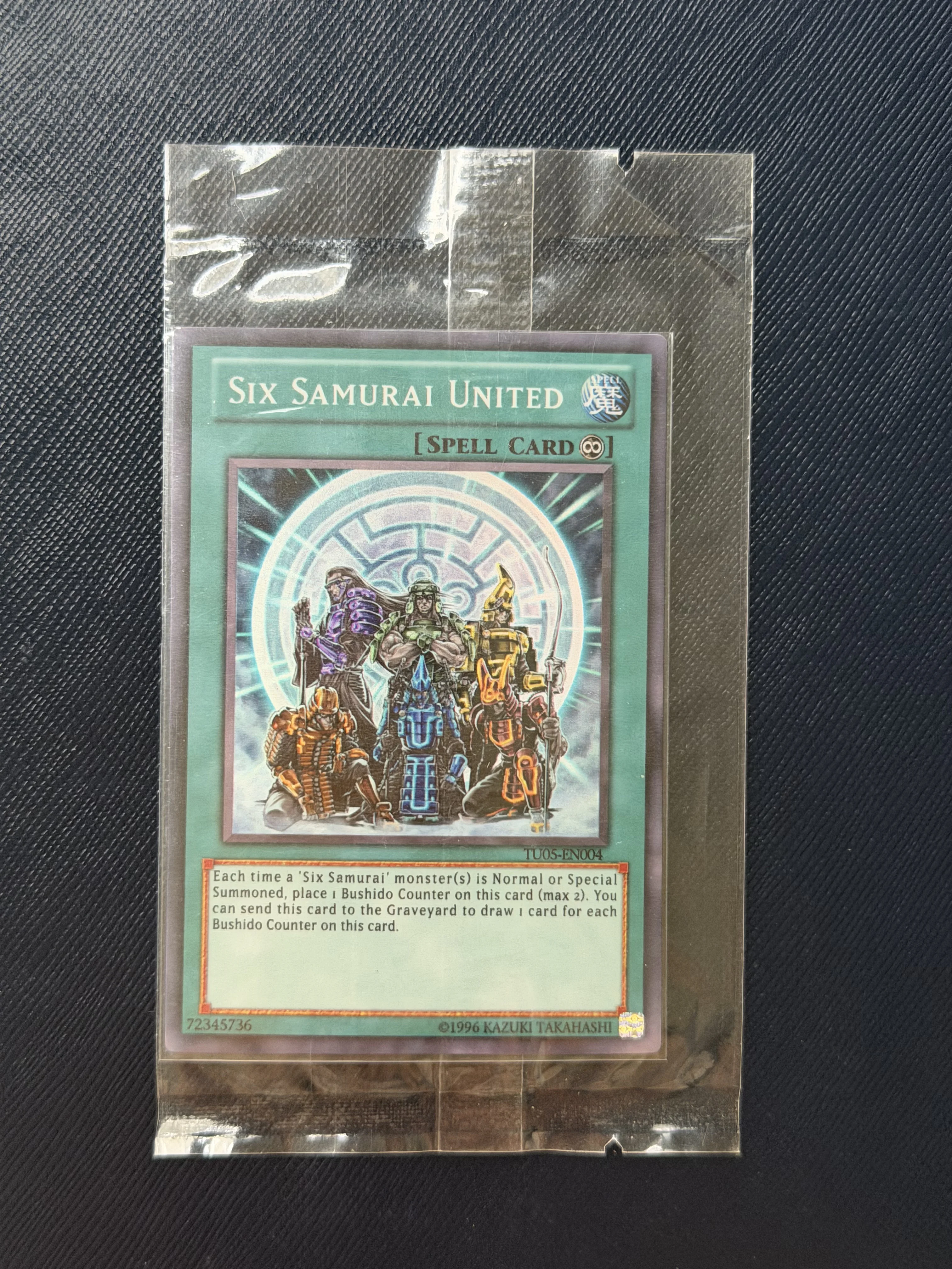 

Yu-Gi-Oh! DIY Custom Card Six Samurai United TU05-EN004 Holographic Collectible Gift for Anime Fans Kids TCG Players