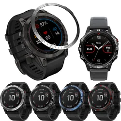 Metal çerçeve halka zaman çerçeve yüzük ForGarmin Fenix 7 7X 7S 6X 6 5X Epix Pro 42/47/51mm güneş safir akıllı saat koruyucu kılıf