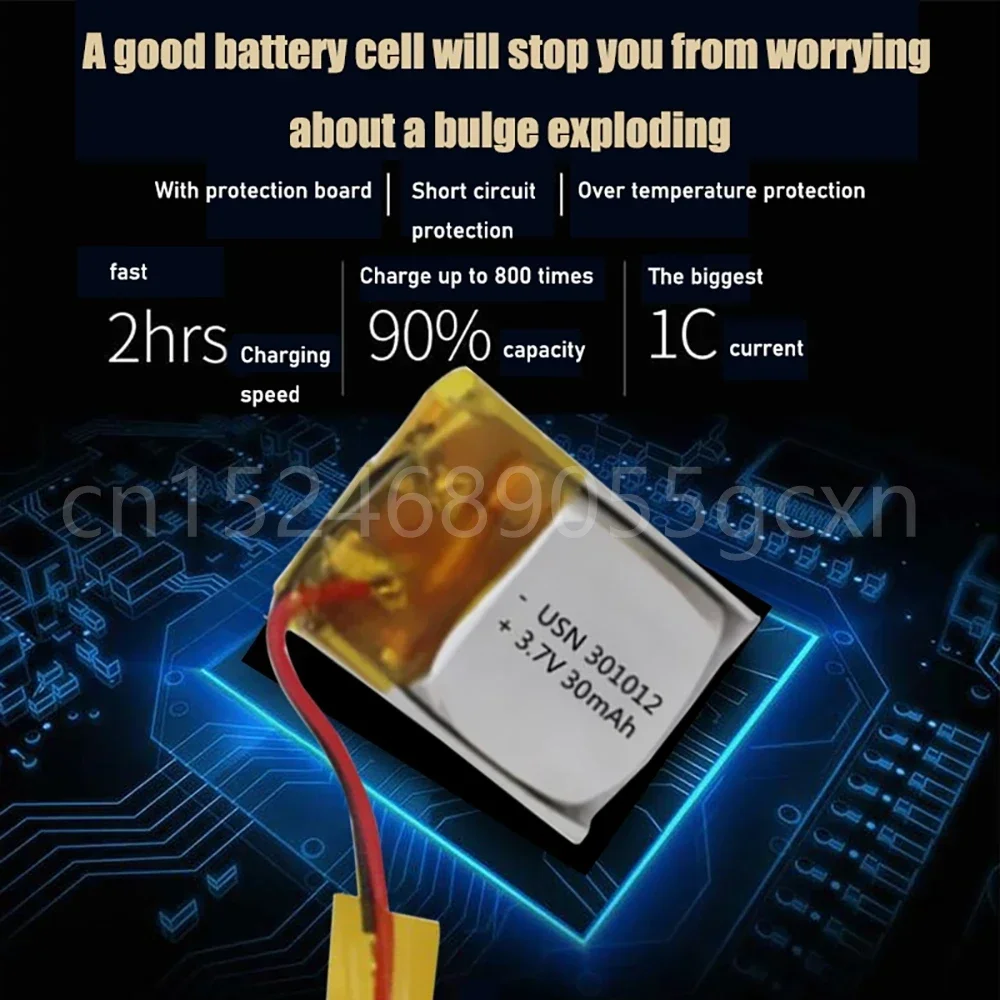 30 mAh 3,7 V 301012   Batteria ricaricabile lipo ai polimeri di litio per GPS MP3 MP4 PAD DVD Telefono altoparlante per cuffie bluetooth fai da te