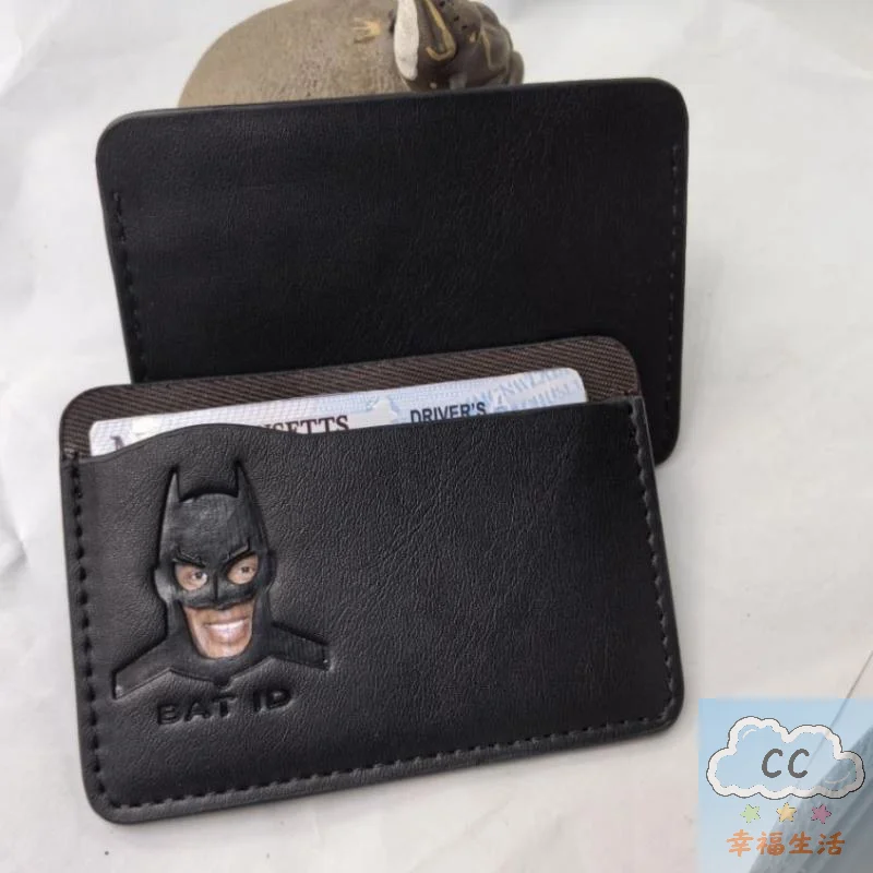 حافظة حامل بطاقات الهوية الجديدة لعام 2026 من HUA Squad Bat - تصميم قناع البطل الخارق المخصص، محفظة قصيرة، هدية لطيفة لمحبي الأبطال الخارقين #2