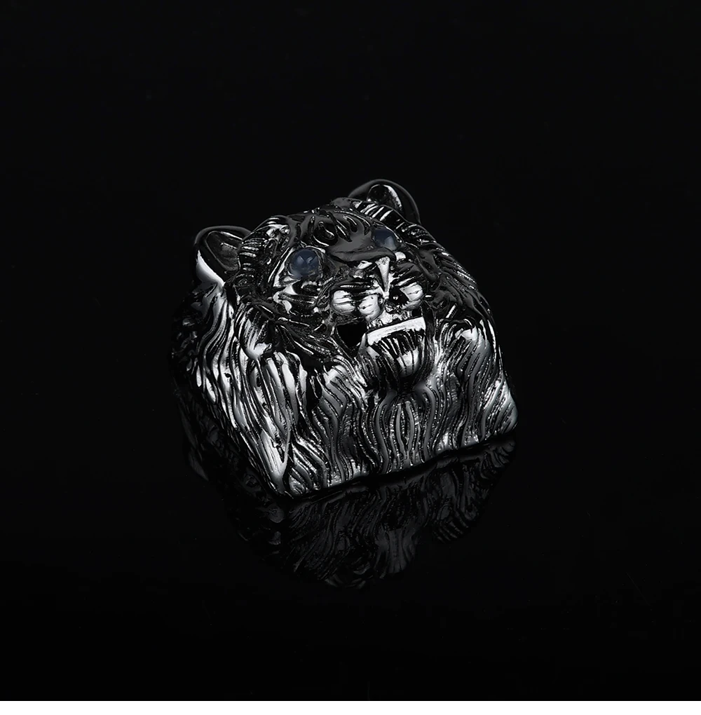 Customize Tiger Head Metal Keycaps No Backlit Original Profile ESC No Backlit Cherry MX Switches Kailh Mechanical Keyboards