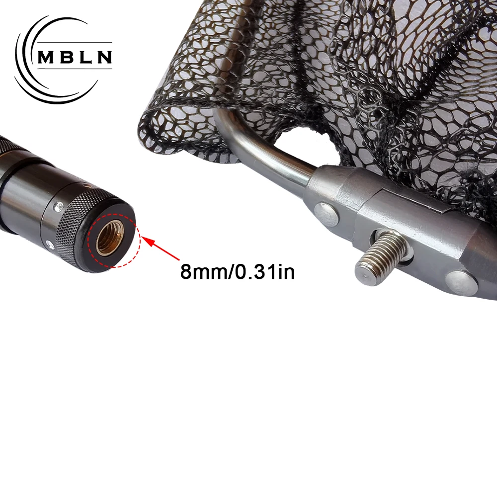 MBLN Red pesca fibra de carbono larga – Grande para carpa - imagen 3
