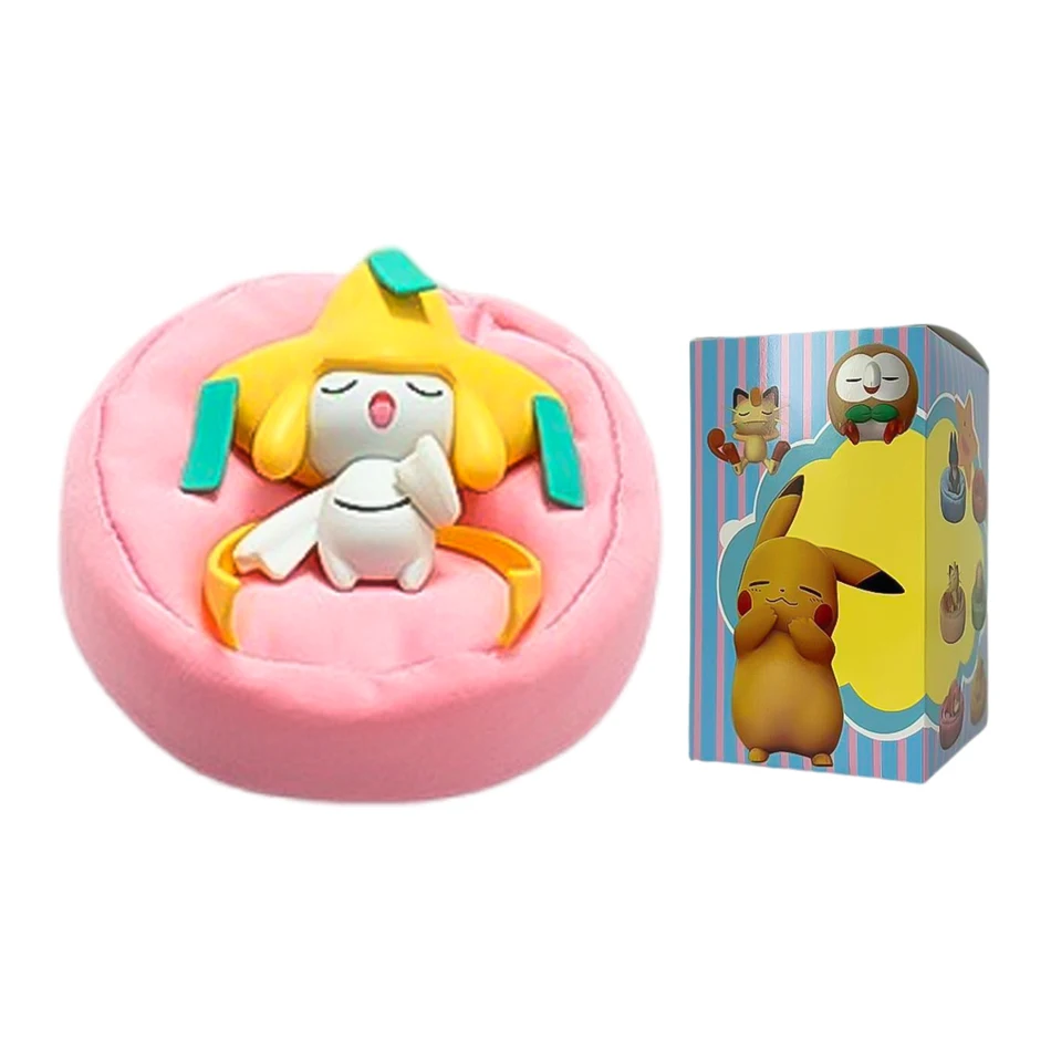 Anime Pokémon Blind Box Modellfigur 1-12 Stück Pikachu Schlaf-Serie Innenraumfigur Schlafende Position Spielzeug Geschenk für Freunde