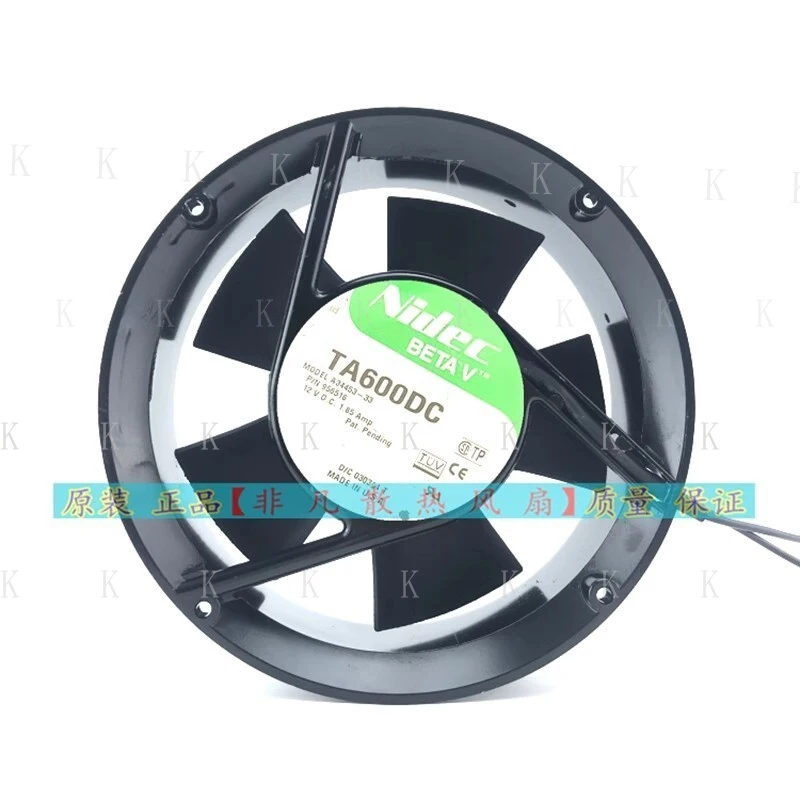 C  FOR  Nidec TA600DC MODEL A34453-33 DC12V 1.85Amp P/N 956516 Fan