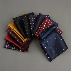 Abiti moda tasca quadrata per uomo Business petto asciugamano Hanky Gentlemen Plaid Hankies abito classico tovagliolo fazzoletto da uomo