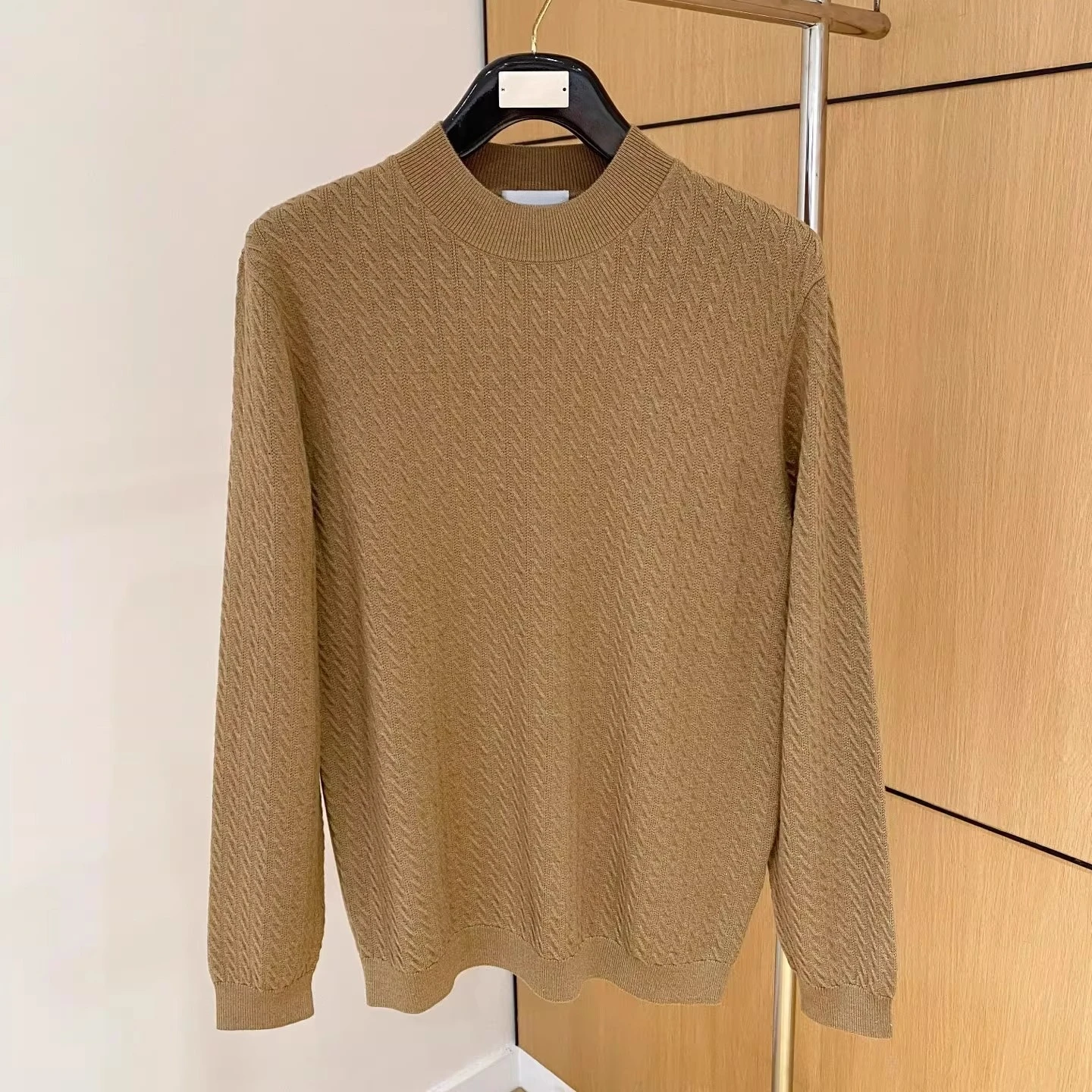 BC Twist Lässiger Herren-Strickwollpullover im alten Geldstil