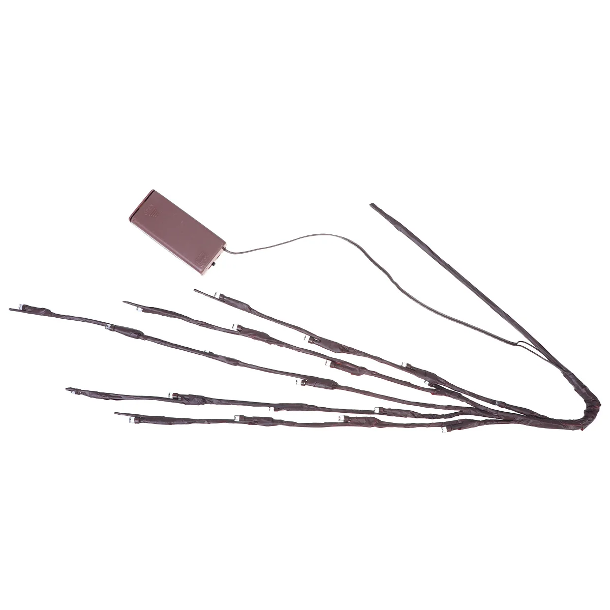 20 مصباحًا جميلًا لفرع شجرة محاكاة ضوء ليلي للمنزل وحفلات عيد الميلاد بأربعة ألوان مطلوبة