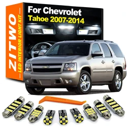 ZITWO 15Pcs LED Bulb Interior Dome Map Reading Trunk Light Kit For Chevrolet Chevy Tahoe 2007 2008 2009 2010 2011 2012 2013 2014