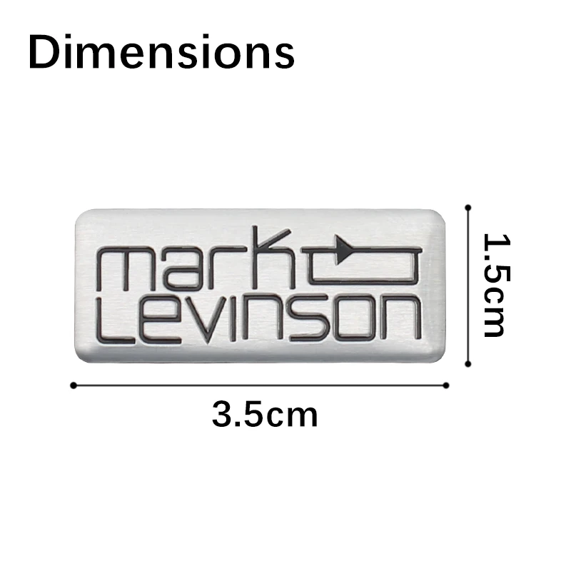 2/4pcs High-Quality Car Mark Levinson Logo Emblem Sticker 3D Metal Aluminum Speaker Audio Decorate Decals Tools Auto Accessories