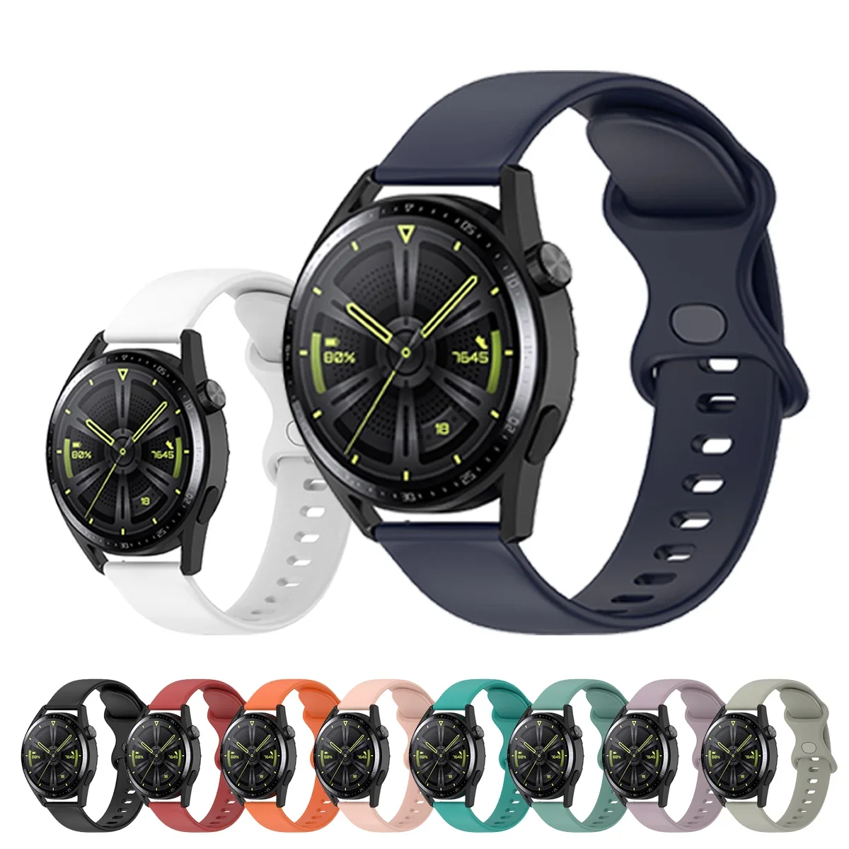 Stylish silicone strap For Huawei Watch GT 3 3 Pro 46mm Smart Watch For Honor Magic 2 46mm Watch strap