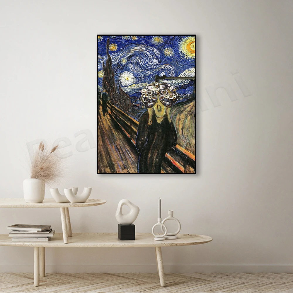 Optometry Poster Printed Ophthalmology Optometry Wall Art Scream Optometry Ophthalmologist Office Decor Gift