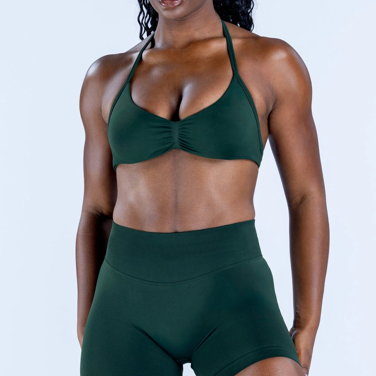 2 stuks impact Gym Set Vrouwen DFNNYE strappy Yoga Fitness outfits Bh Top sportkleding Workout Naadloze Shorts Sportpakken sets