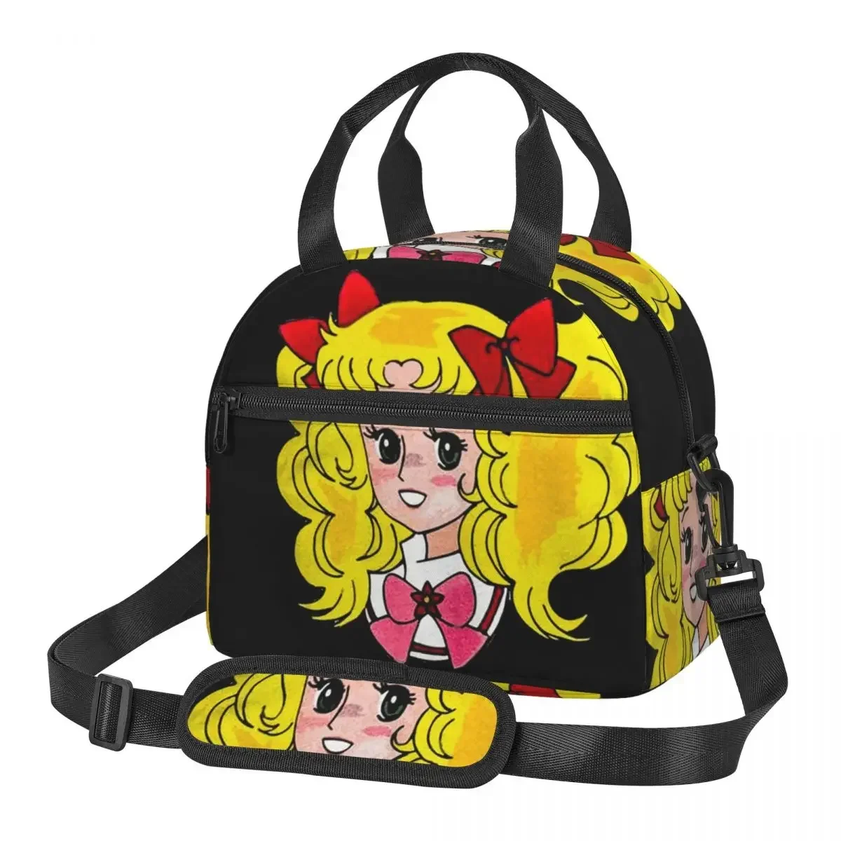 

Candy Candy Anime Manga Lunch Bags Insulated Bento Box Resuable Lunch Tote Picnic Bags Cooler Bag for Woman Travel
