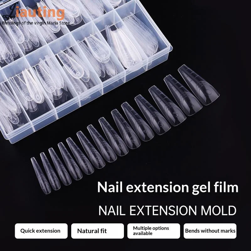 Novo 70/140/150 pçs nailpop sistema duplo formas de unhas extensão dicas de unhas falsas formas superiores para unhas gel construção molde ferramentas de arte