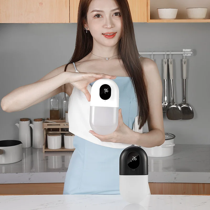 Automatic Wall Mounted Bathroom Shampoo Shower Gel Sensor Foam Machine Hand Wash ABS Plastic Hotel