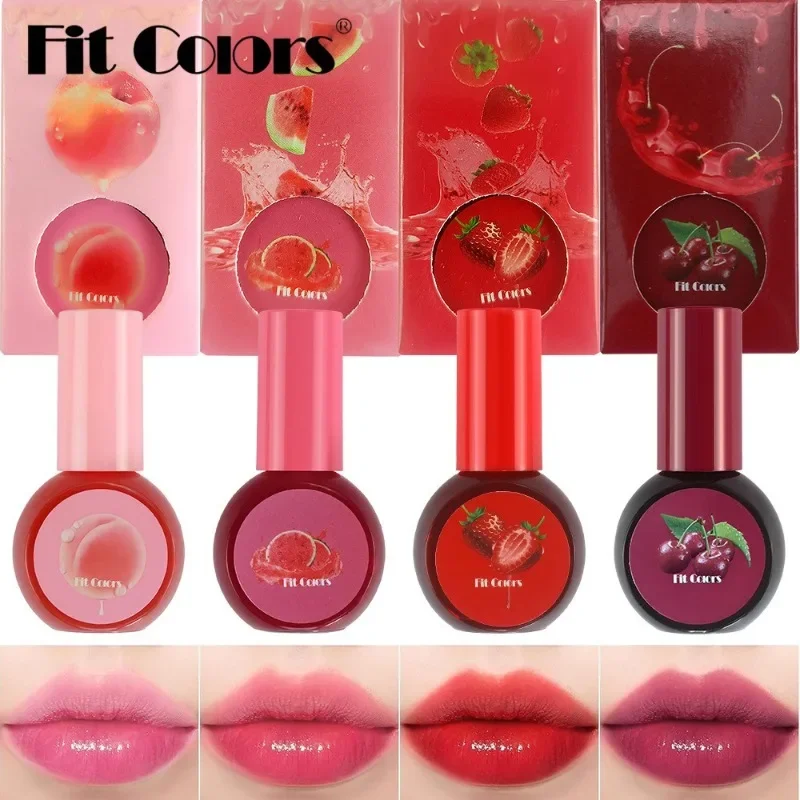 Cherry Juice Red Liquid Blush Black Mirror Water Light Lip Tint Moisturizing Sexy Red Cheek Makeup Long Lasting Color Cosmetic