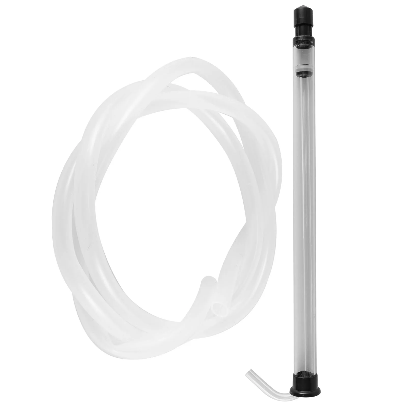 

1 set 45cm Press Auto Siphon Plastic Tube Transfer Hose for Brewing Beer Making Equipment Suitable for Narrow Bottles