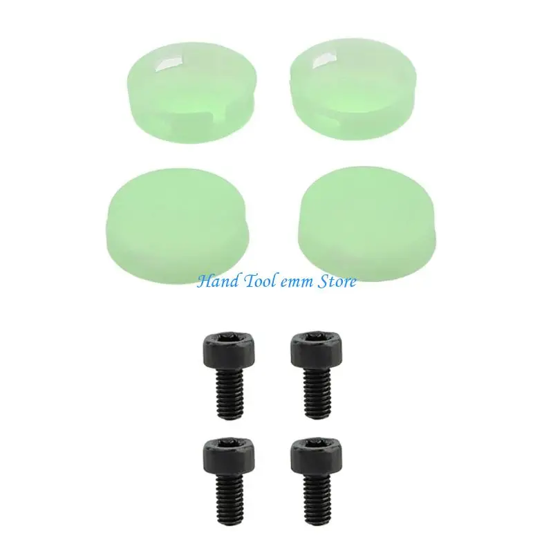 H37F Modern Rubber Doorbell Button With Screws Upgraded For Any Entrance