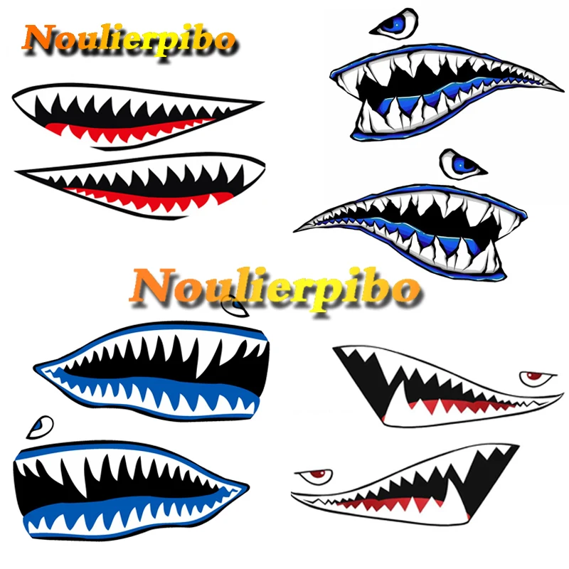 

Cool Decals Tiger Shark Mouth Car Stickers Car Window Bumper Trunk Laptop Mobile Computer Case Motorcycle Vinyl Decals