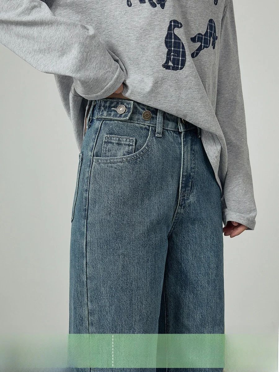 

Весна 2026: Модные женские джинсы с высокой талией, прямые, свободные, широкие, утягивающие, коллекция G4472