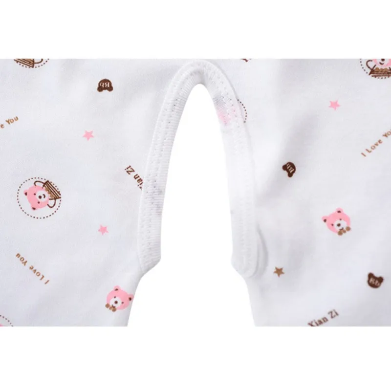 2 Pcs/Set Infant Baby Clothes Suits Pure Cotton Cartoon Print Underwear Newborn Boy Girl Breathable Comfy Tops And Pants Outfits