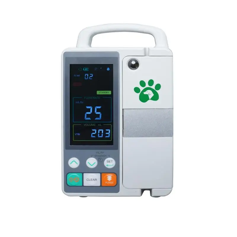 Pet Hospital Animal Veterinary Medical Syringe Pump Portable Digital Volumetric Infusion Pump Electric Vet Equipment Class II