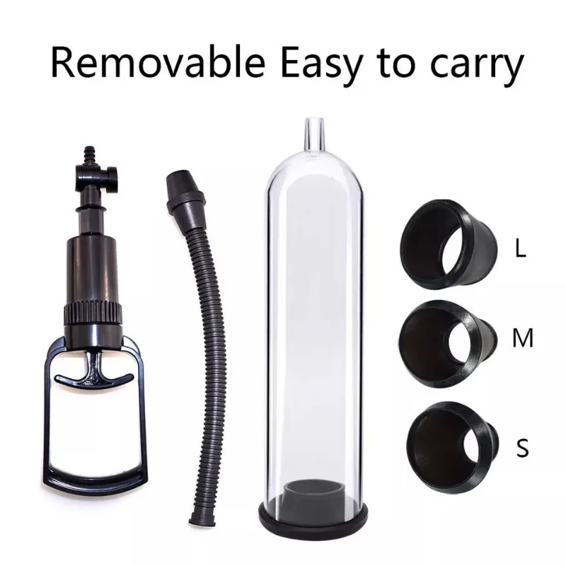 Male Penis Pump Vacuum Enlarger Enlargement Trainer Sex Toy for Man Penis Pump Sucking Vacuum Pump Men Masturbation