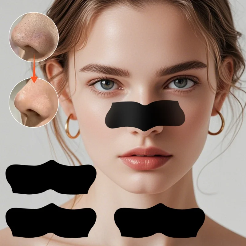 Mascarilla eliminadora de espinillas de nariz, 10/30/50/100 Uds., reduce los poros, puntos negros, elimina rápidamente los puntos negros, tiras de limpieza profunda