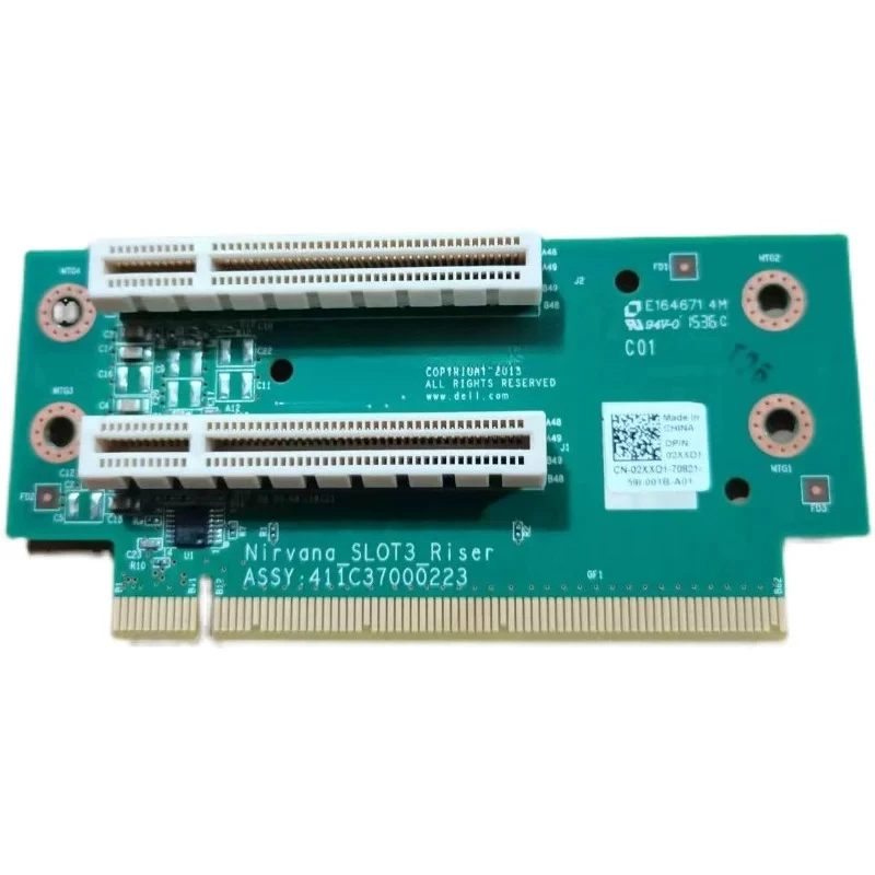 For Dell right side, transfer expansion card PCIE X16 to dual X8 2XXD1