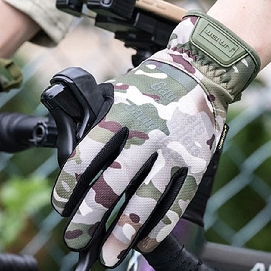 Tactical Full Finger Gloves, Anti-slip Breathable Outdoor Gloves for Cycling, Hiking & Working