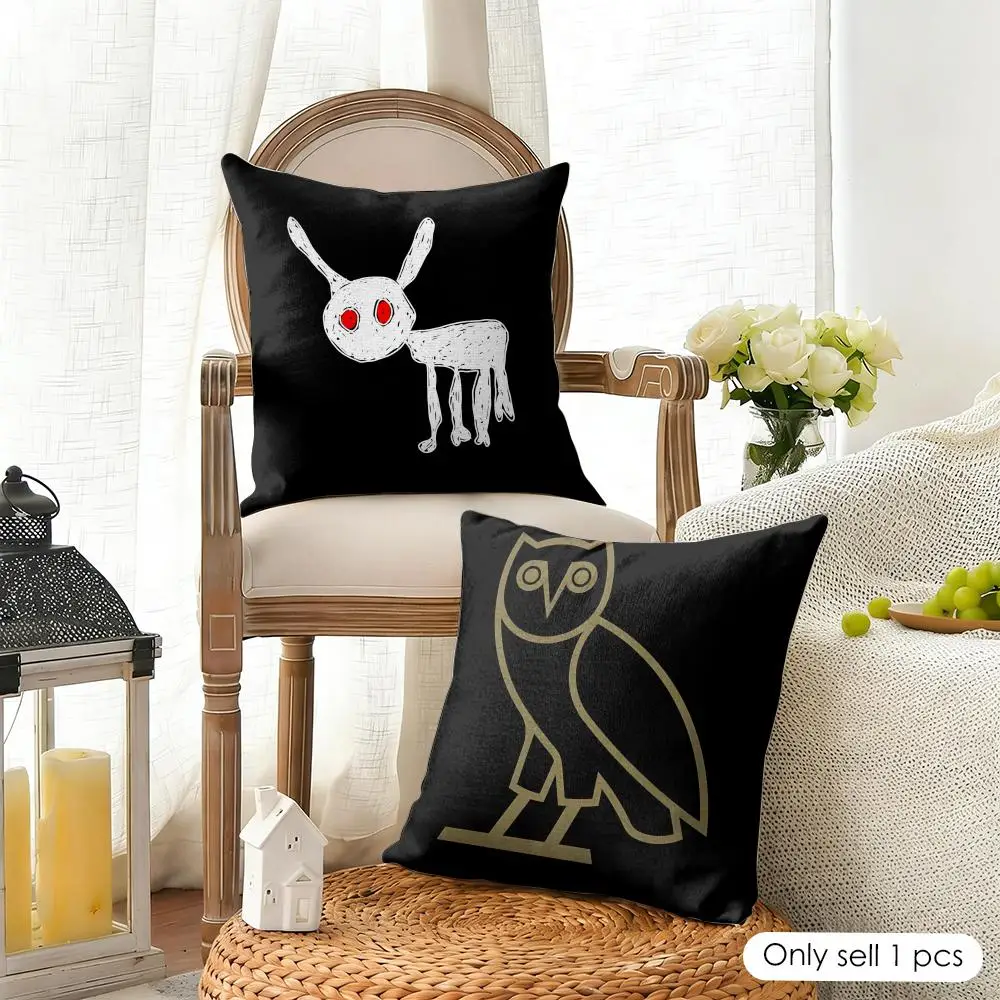 Singer Certified Lover Boy D-Drake Cushion Cover Organic Linen Square Pillow Case Durable Non-Allergenic And Kind To Skin