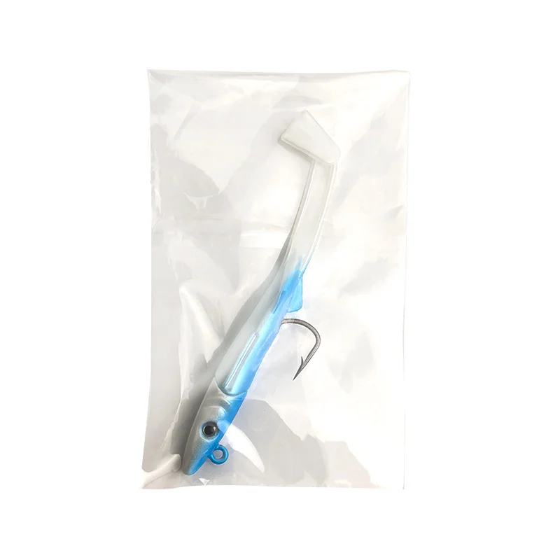Hybrid-Weichköder-Haken, Sandeel-Weichköder für Hecht, künstlicher Metall-Jig, Schleppköder 4,5g, 8,5g, 11,5g, 20g – Detail 1
