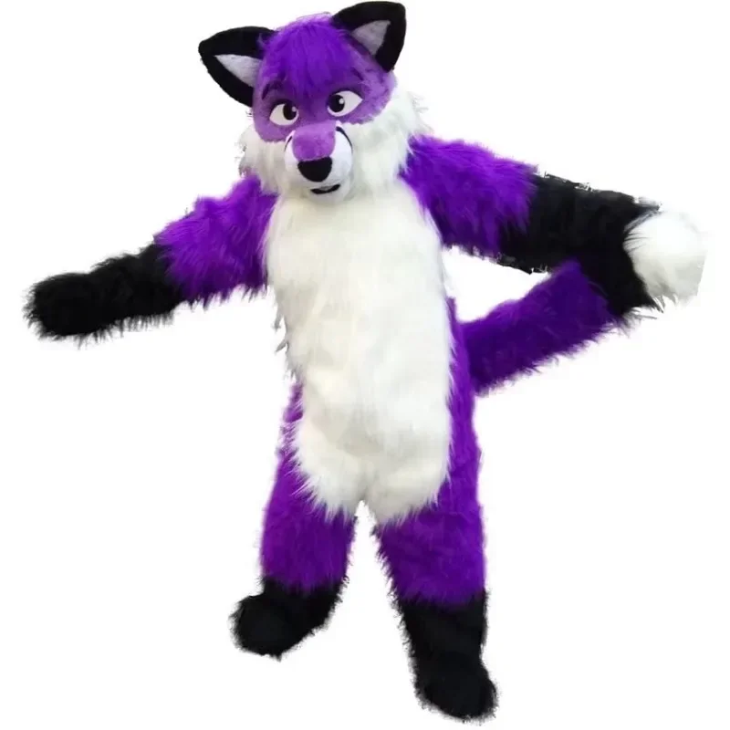 Husky Fursuit Mascot Costume Cosplay Event Performance Cartoon Halloween Dress Up Fancy