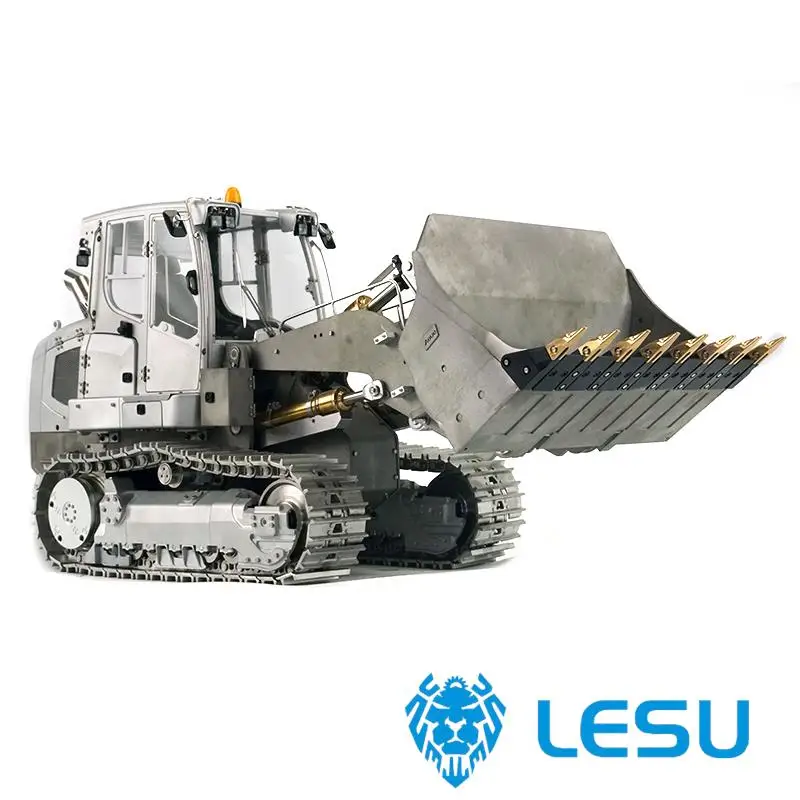 1/14 Metal Hydraulic Tracked RC Loader LESU 636 With Lights Sound System Outdoor RC Heavy Machine Simulated Toys TH20448