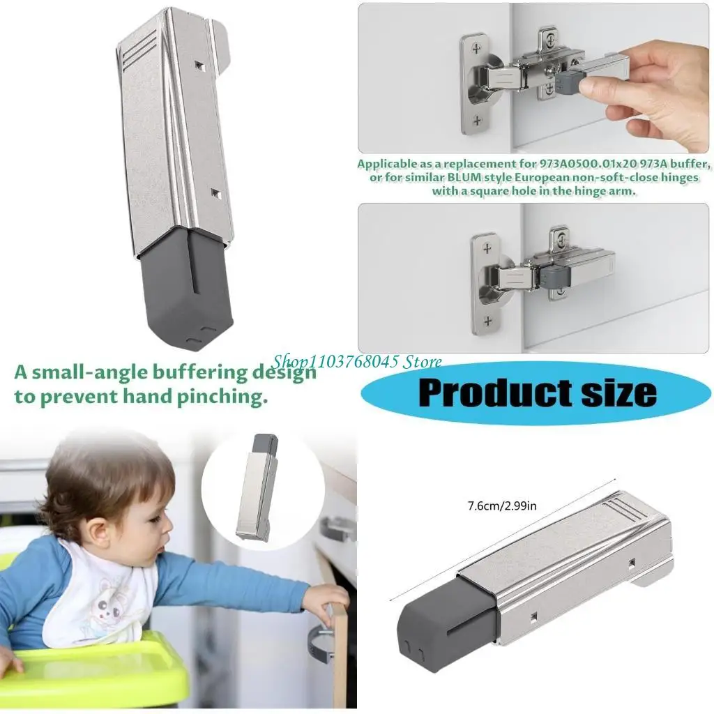 

R53F Пакет из 4 мебельных петлей гладкий механизм закрытия портативный для шкафов