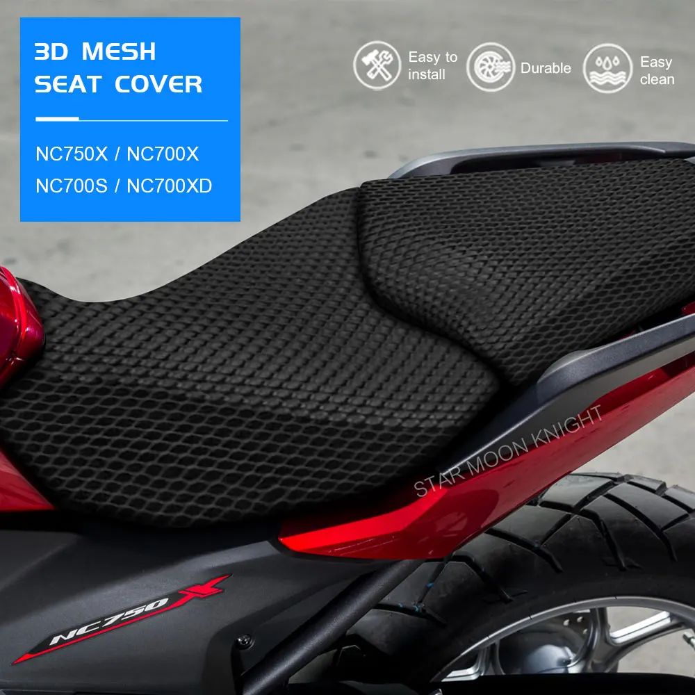 

NC 750X 700X NC750X Accessories Seat Cushion Cover for Honda NC 700 750 X NC700X NC700S NC 700S NC700XD 3D Mesh Breathable