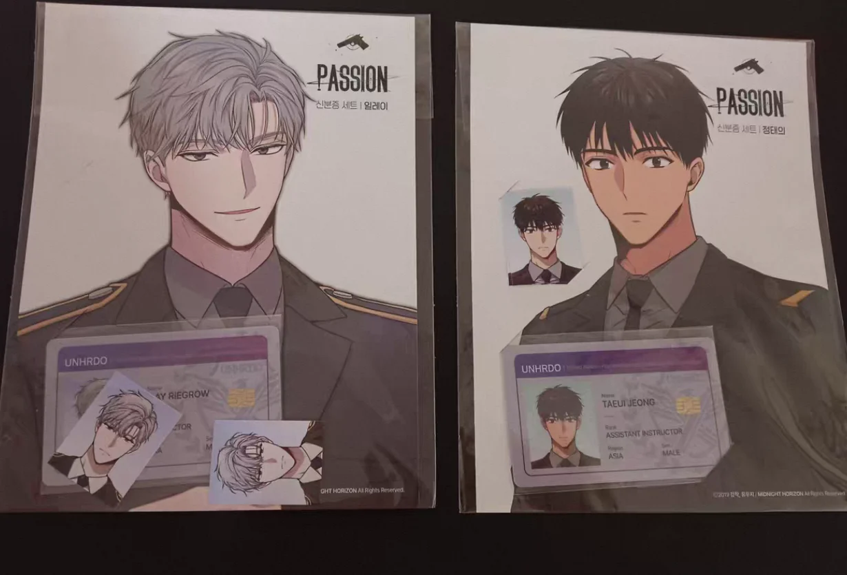 Taeui Jeong/XinL U Ling/ILAY RIEGROW ID photo new official original merchandise Korean bl manhwa Passion