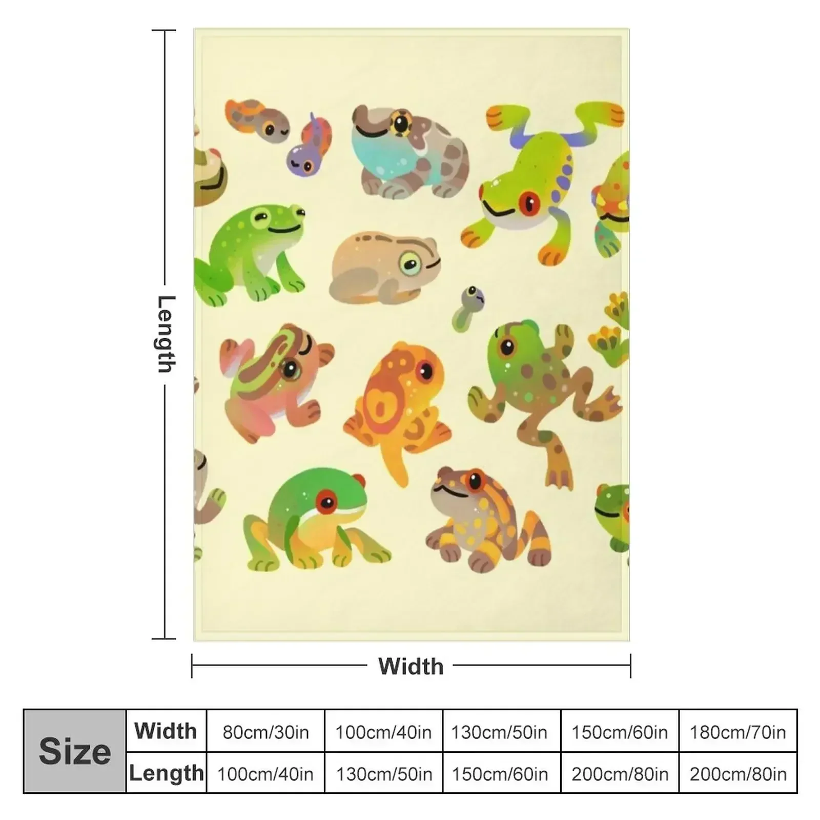 Tree frog Throw Blanket couch cozy soft plush fuzzy picnic outdoor blanket