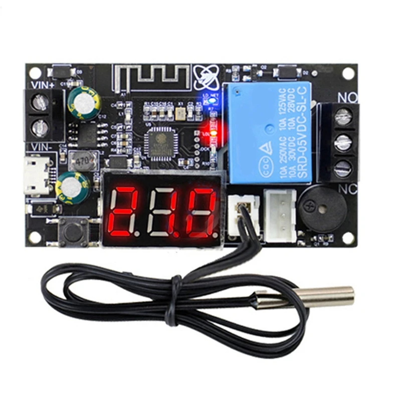 

2X XY-WFTX Remote WIFI Thermostat Temperature Control Module NTC 10K 0.5M Relay Switch Temperature Controller Module