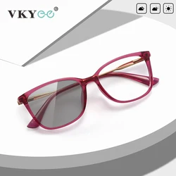 VKYEE Fashion Classic Women's Eyewear Minimalist Design Customizable Prescription Anti-blue Light Eyewear Photochromic 2057