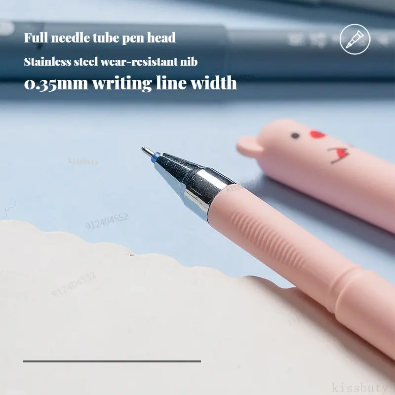 0.35mm/0.5mm Kawaii Erasable Pens for Writing Notebooks Girls Cute Gel Pens Office Accessories School Supplies Pretty Stationery