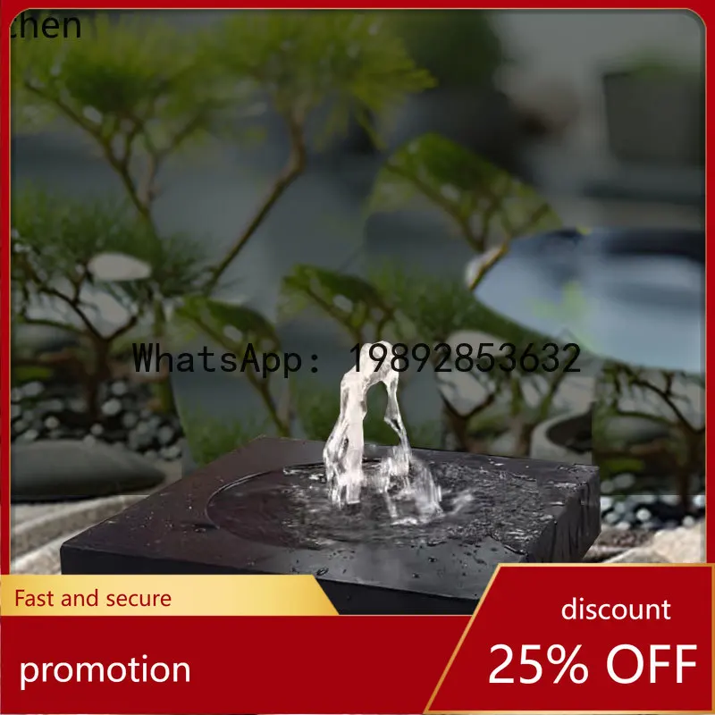 YFY  Flowing Water Stone Bowl  Landscape Japanese Style Water Pool Circulation Garden Landscape Outdoor Fountain Ornament