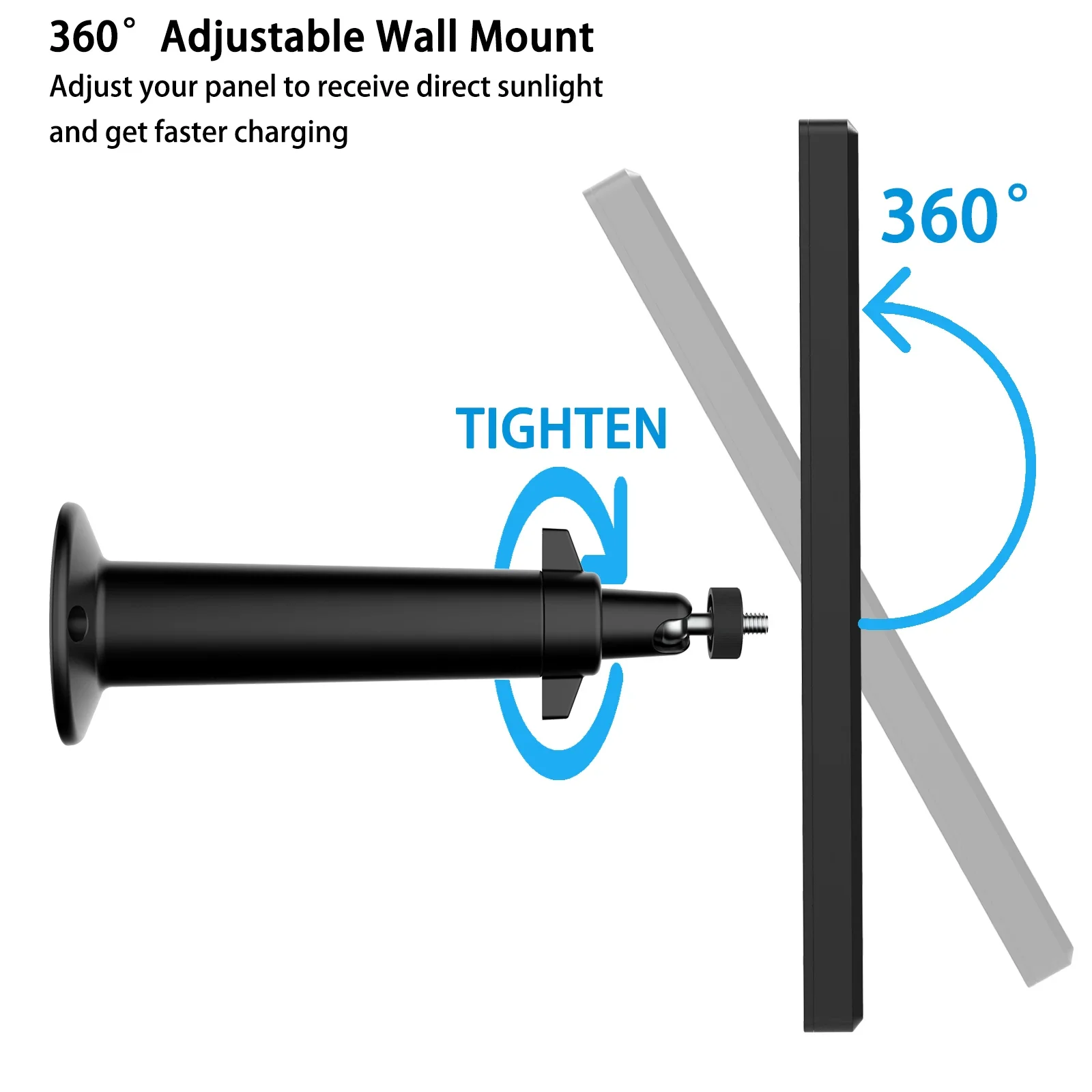 Imagem -05 - Painel Solar para Campainha de Vídeo em Anel Alumínio Alloy Bracke Mount 13ft Power Cabo 1st Gen e 2nd 2023 3.5w Output