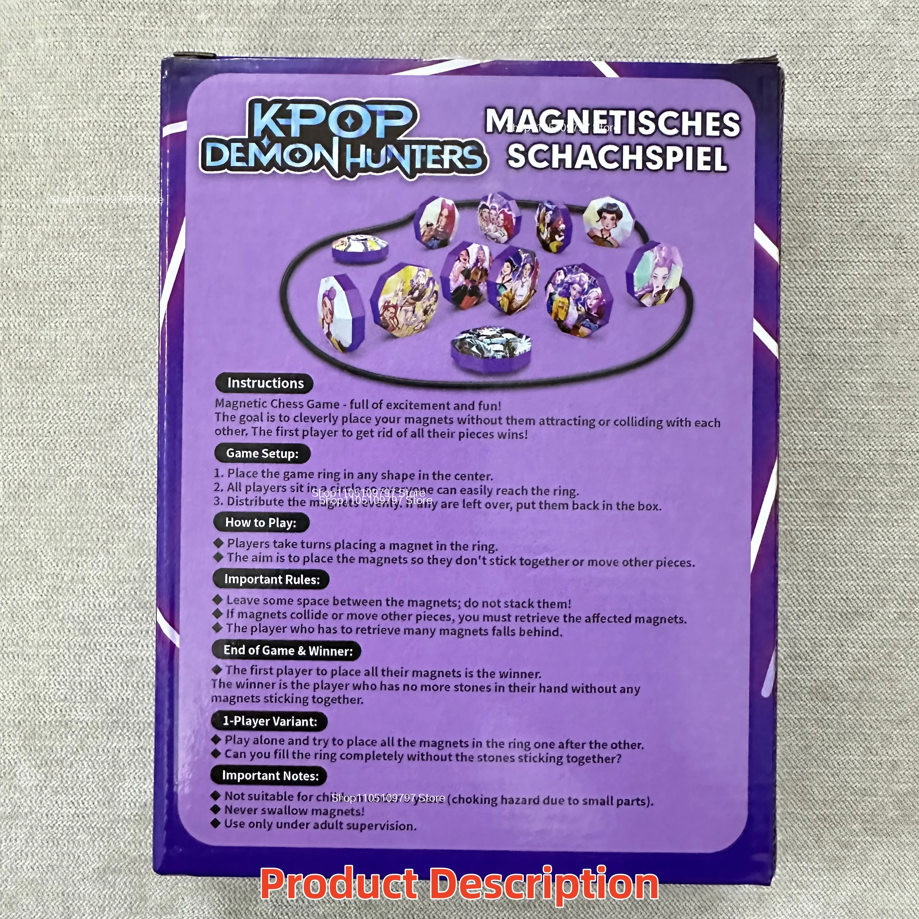 Kpop شيطان الصيادين ألعاب الطاولة اللعب شخصيات كرتونية المغناطيسي الشطرنج الكبار متعة الأسرة احتفالية لعبة الطاولة هدايا السنة الجديدة للأطفال