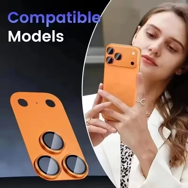 Armor AF AR Full Coverage One-Piece Camera Lens Protector Metal Scratch Proof Easy Install for iPhone 17 Pro Max/Pro view 6