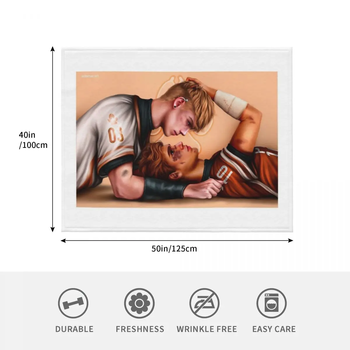 أندريل (أندرو ونيل) رمي بطانية لحاف الشعر بطانيات فروي ناعمة